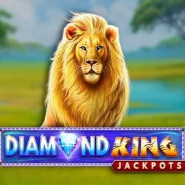 Jackpots logo of Diamond King Jackpots from SpinPlay Games at AlaWin Casino
